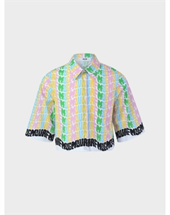 Рубашка со сплошным лого Msgm