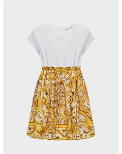 Платье с принтом "майолика" Dolce&gabbana