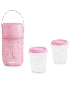 Термосумка Pack-2-Go Hermisized с 2 вакуумными контейнерами Miniland