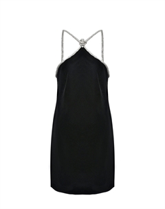 Бархатное платье, черное Aline