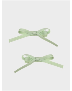 Зажим для волос мятный в виде бантика, 2 шт Tais