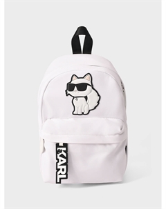 Рюкзак с принтом Choupette, белый Karl lagerfeld
