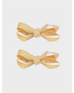 Зажим для волос в полоску желтый, 2 шт Tais