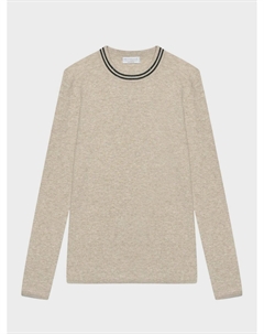 Кашемировый бежевый джемпер Brunello cucinelli