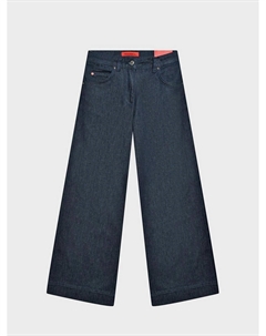 Джинсы клеш с необработанным низом, синие Max&co