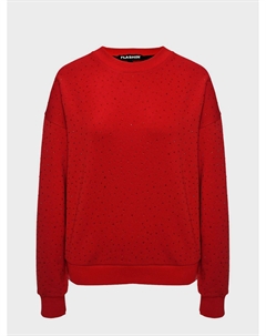 Джемпер со стразами, красный Flashin'