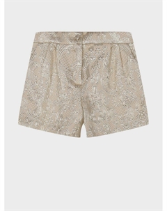 Шорты из блестящей жаккардовой ткани Dolce&gabbana