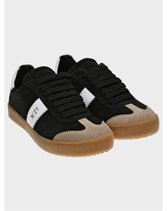 Кеды с белыми вставками, черные No21