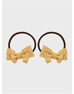 Резинка для волос желтая с воланом, 2 шт Tais