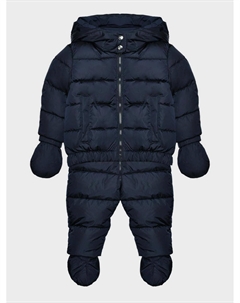 Комплект, куртка с капюшоном + полукомбинезон с лямками, темно-синий Add