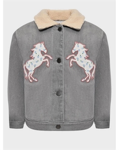 Джинсовая куртка с аппликациями "лошади" Stella mccartney