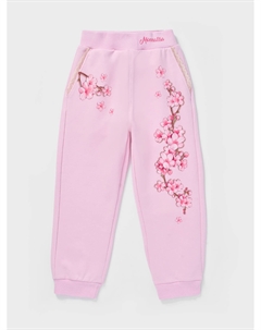 Спортивные брюки с цветочным принтом Monnalisa