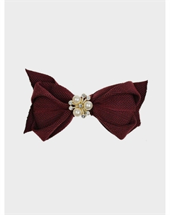 Заколка для волос с жемчугом, бордовая Tais