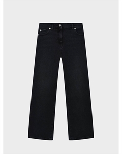 Джинсы укороченные клеш, черные Dolce&gabbana