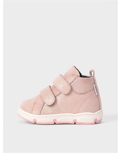 Кеды высокие с застежками велкро, розовые Walkey