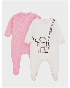 Комплект: 2 комбинезона, розовый и белый Marc jacobs