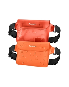Сумка поясная водонепроницаемая A620 UNIVERSAL WATERPROOF WAIST BAG 2шт SUNSET ORANGE Spigen