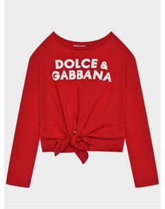 Толстовка с белым лого, красная Dolce&gabbana