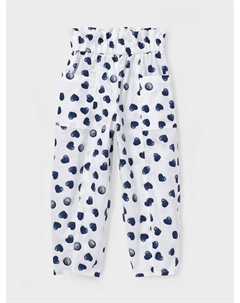 Брюки с темно-синим принтом Monnalisa