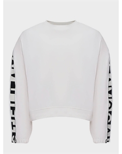 Свитшот с молниями на рукавах, белый Stella mccartney