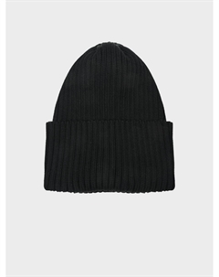 Шапка черного цвета с отворотом Jan&sofie