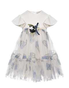 Платье с асимметричной юбкой Monnalisa