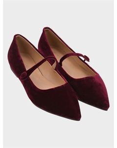 Туфли бархатные, бордовые Age of innocence