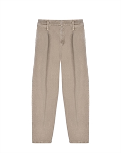 Брюки темно-бежевого цвета Brunello cucinelli