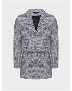 Комплект: укороченный жакет и юбка, серый Dan maralex