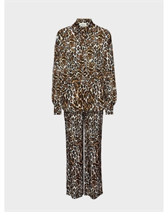 Комплект: рубашка и брюки в пижамном стиле, леопард So beautiful & wild