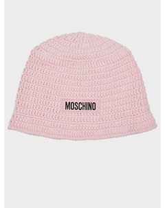 Вязаная шляпа с лого Moschino