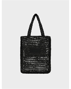Плетеная сумка черного цвета Msgm