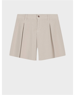 Светло-бежевые вельветовые шорты Brunello cucinelli