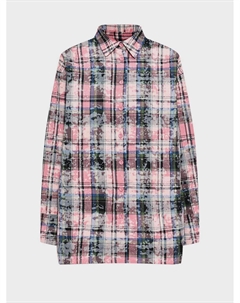 Рубашка в крупную клетку с эффектом тай-дай Dan maralex