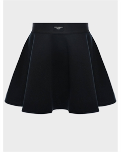 Юбка из хлопкого джерси с эластичной резинкой на талии Dolce&gabbana