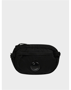 Сумка-пояс утилитарная на молнии и клапаном, черная C.p. company