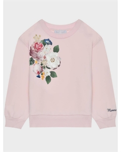 Свитшот с цветочным принтом Monnalisa