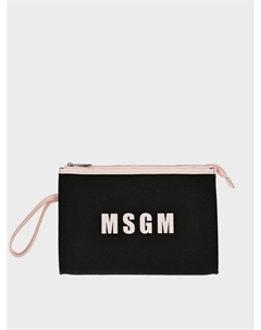 Сумка-косметичка с розовым кантом Msgm
