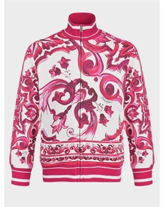 Спортивная куртка с принтом "майолика" Dolce&gabbana