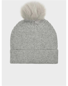 Шапка кашемировая с помпоном Yves salomon