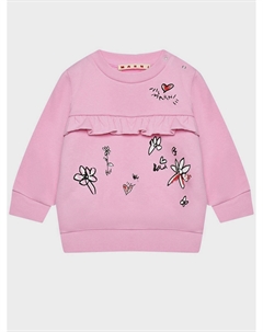 Свитшот с рюшей, розовый Marni