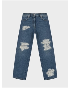 Джинсы синего цвета с разрезами Dolce&gabbana