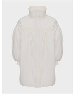 Пышное пальто с высоким воротником, белое C'era una volta