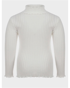 Белая водолазка с волнистой отделкой Il gufo