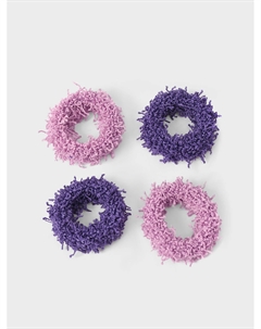 Набор резинок для волос, цвет фиолетовый, 4 шт Tais