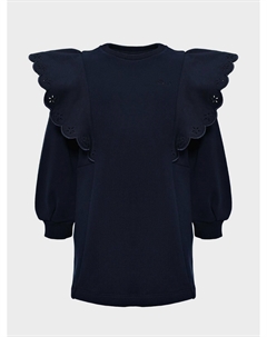 Трикотажное платье с рюшами на плечах Chloe