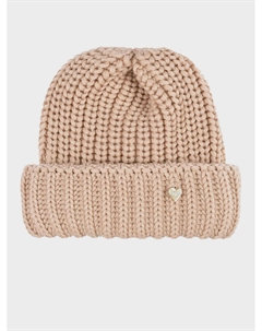 Бежевая шапка с отворотом Il trenino