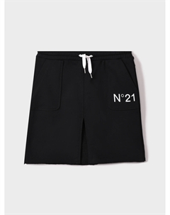 Юбка черная с разрезом No21