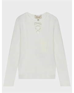 Джемпер с вырезом со шнуровкой Twinset