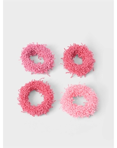 Набор резинок для волос, цвет розовый, 4 шт Tais